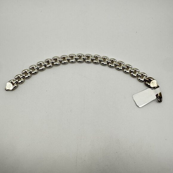 SALE! Unisex 7.25" Solid Sterling silver bracelet stamped 925 Italy! - Picture 1 of 12